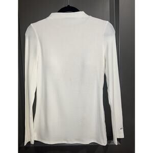 OGL Top Size M NEW Morning Mist Cream Modern Side Ruched Boatneck Brami Top - L